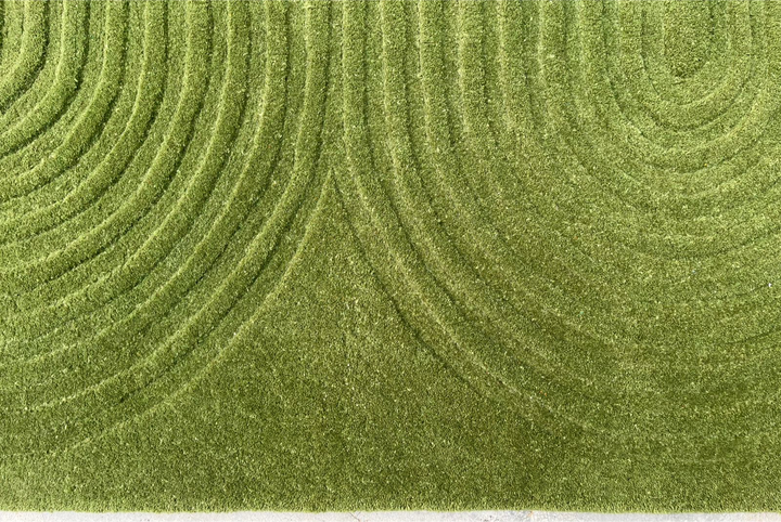 Viper New Design Modern Rug 100% Wool Green Hand Tufted Rug