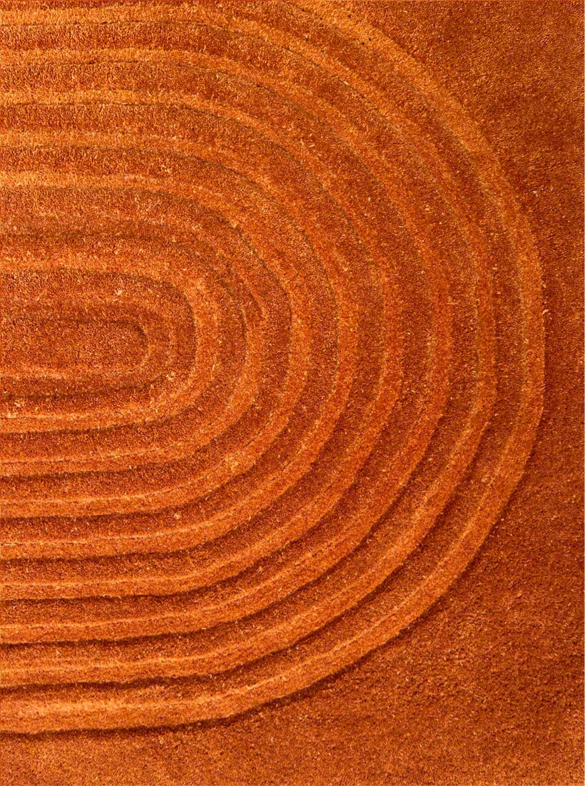 Viper New Design Modern Rug 100% Wool Gold Hand Tufted Rug