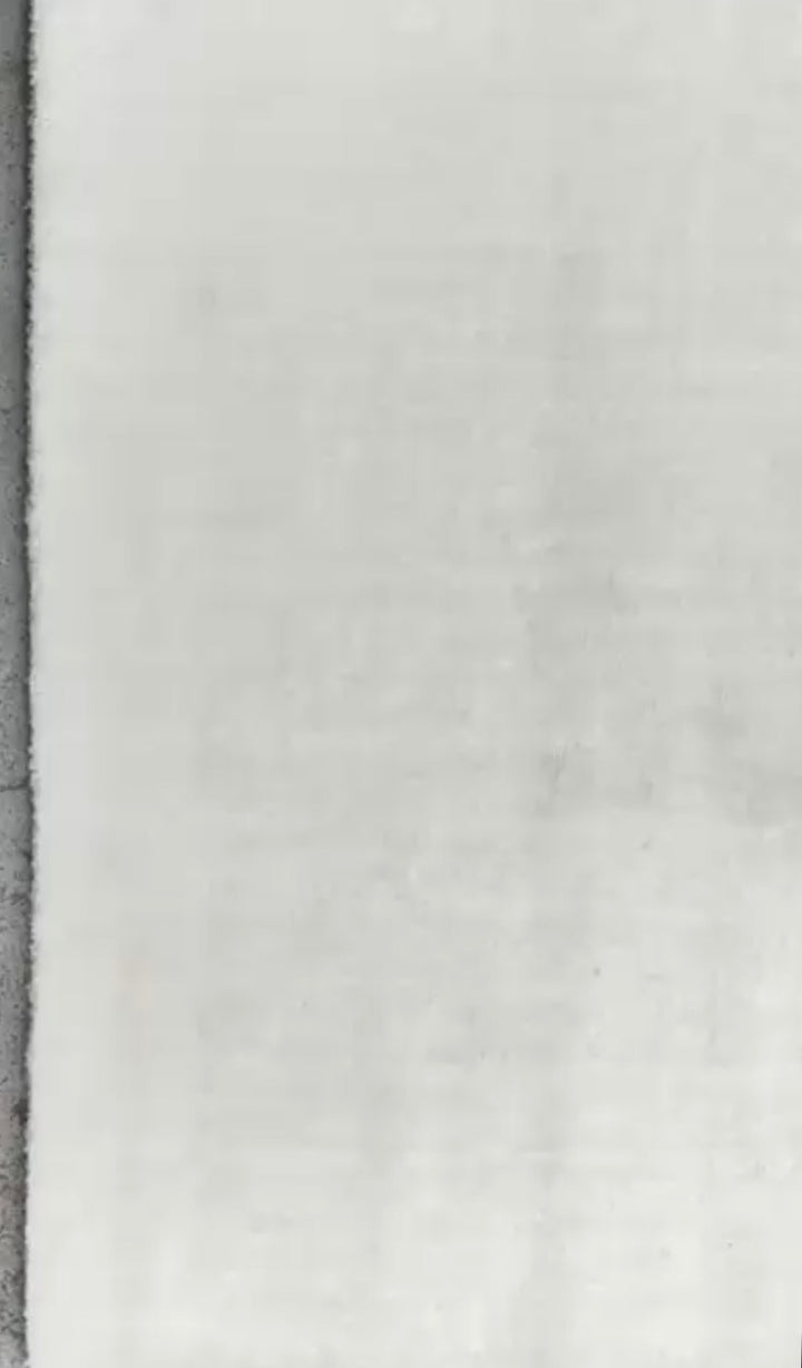 Dazzle White Ivory Color Handloom Knotted Rug 100% Pure Wool