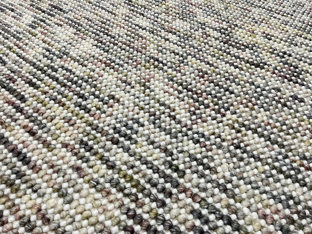 Pebbles Cherry Spice Hand Woven Multi Wool Rug