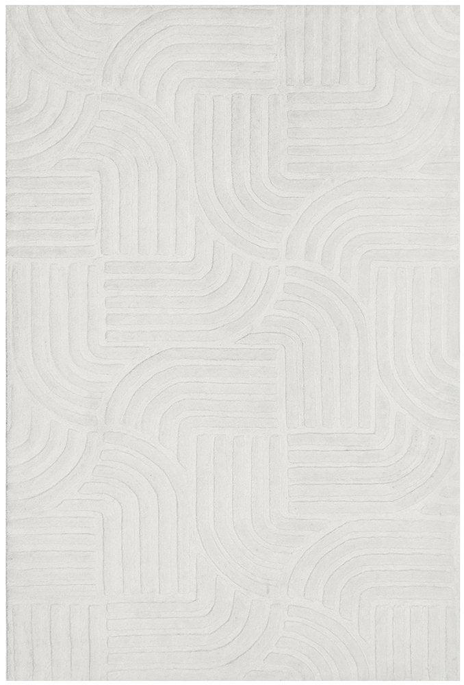 DARREN PALMER ZEN WHITE - Luxurious Rugs