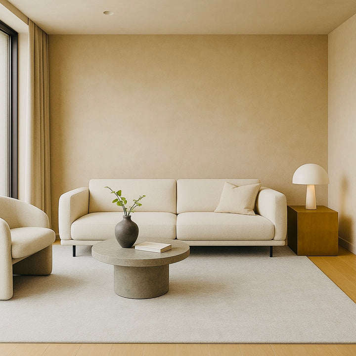 Dazzle White Ivory Color Handloom Knotted Rug 100% Pure Wool