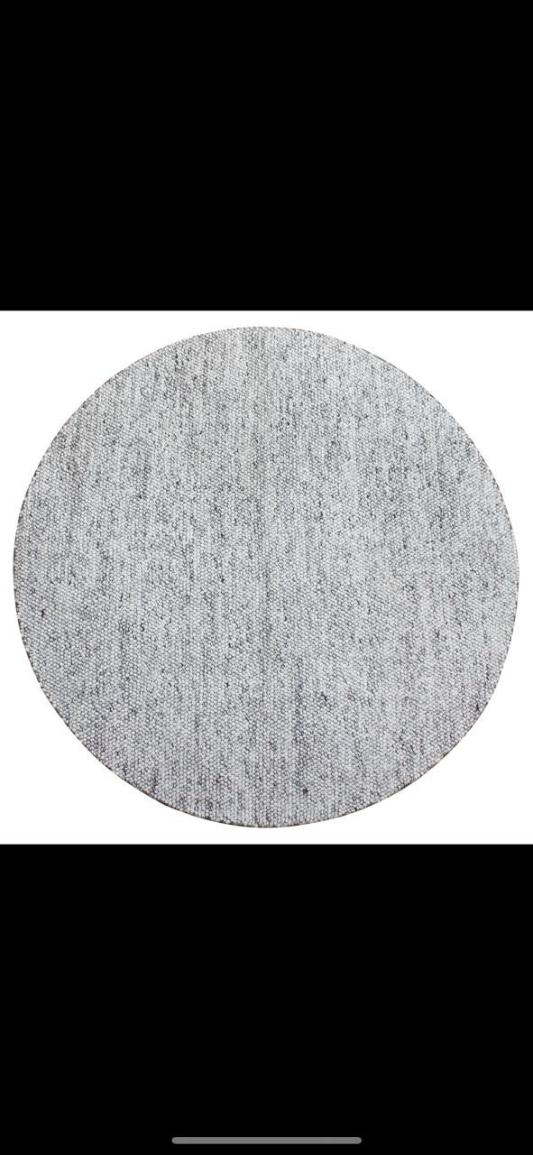 Pebbles, Hand Woven 80% Wool, 20% Cotton Rug - Light Grey / Ivory Rug