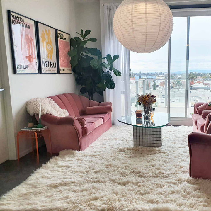 Flokati Natural Rug 100% New Zealand Wool