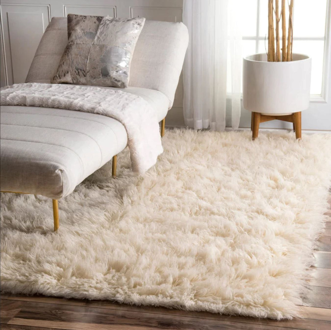 Flokati Natural Rug 100% New Zealand Wool