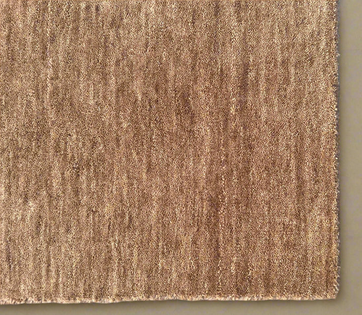Dazzle Golden Ochre Color Handloom Knotted Rug 100% Pure Wool