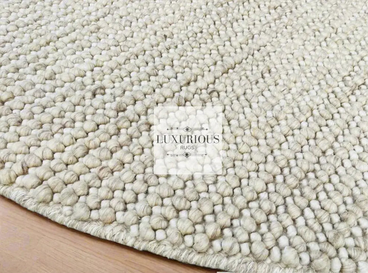 Pebbles Cherry Dune Hand-Woven wool Rug