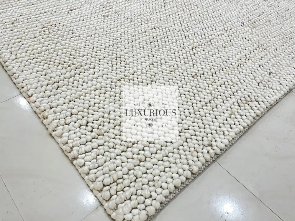 Pebbles Cherry Dune Hand-Woven wool Rug
