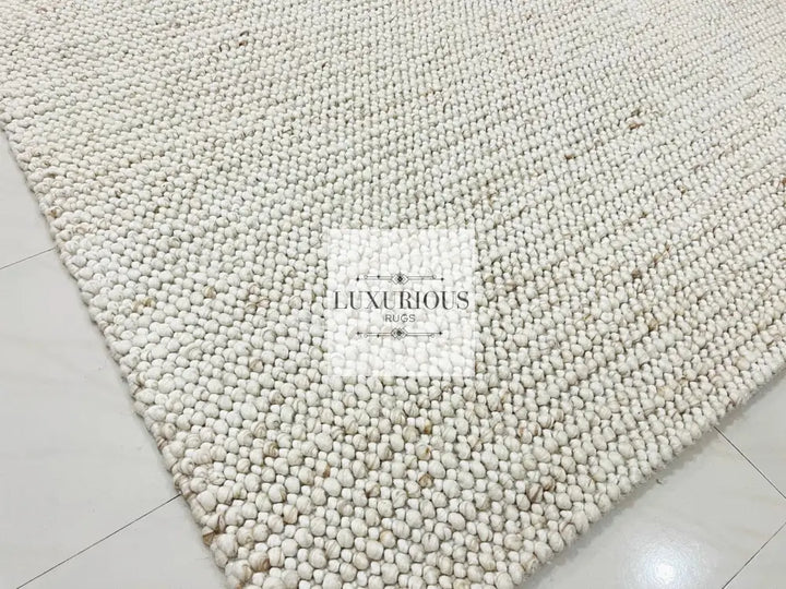 Pebbles Cherry Dune Hand-Woven wool Rug