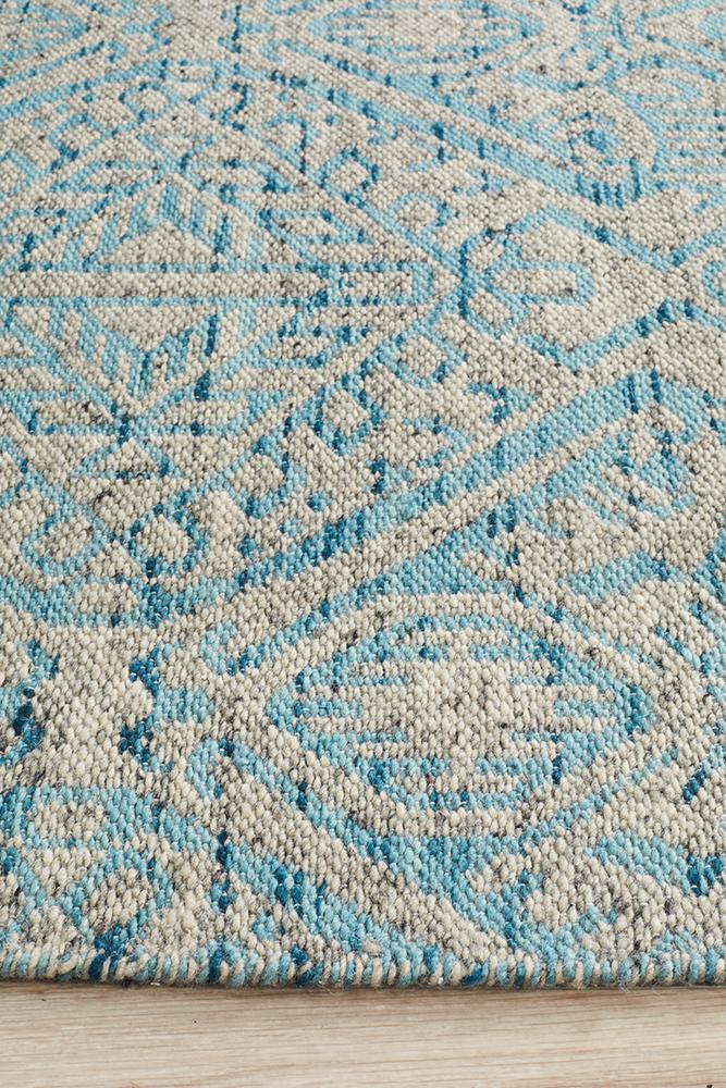 Relic Hunter Blue Grey Rug