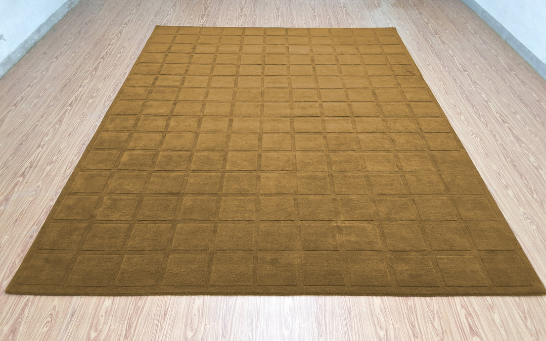 Forma Modern Rug 100% Wool Olive Taupe Hand Tufted Rug