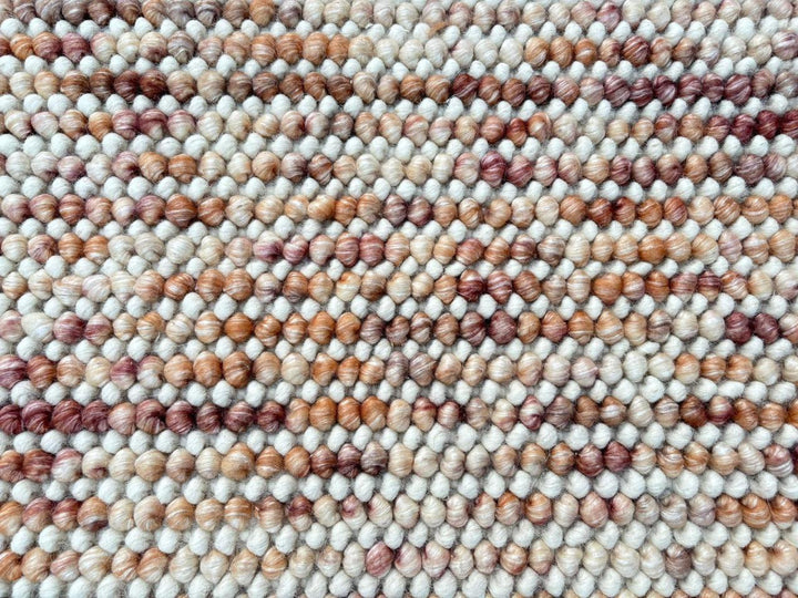 Pebbles Cherry Blush Hand Woven Wool Rug