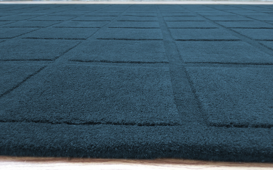 Forma Modern Rug 100% Wool Blue Color Hand Tufted Rug