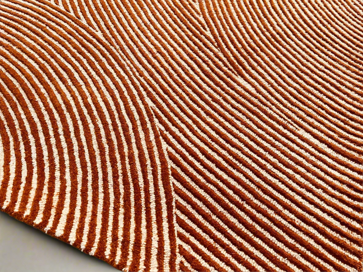 Viper Modern Rug 100% Wool Gold Hand Tufted Rug