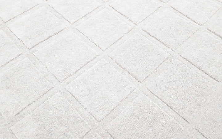 Forma Modern Rug 100% Wool Ivory Color Hand Tufted Rug