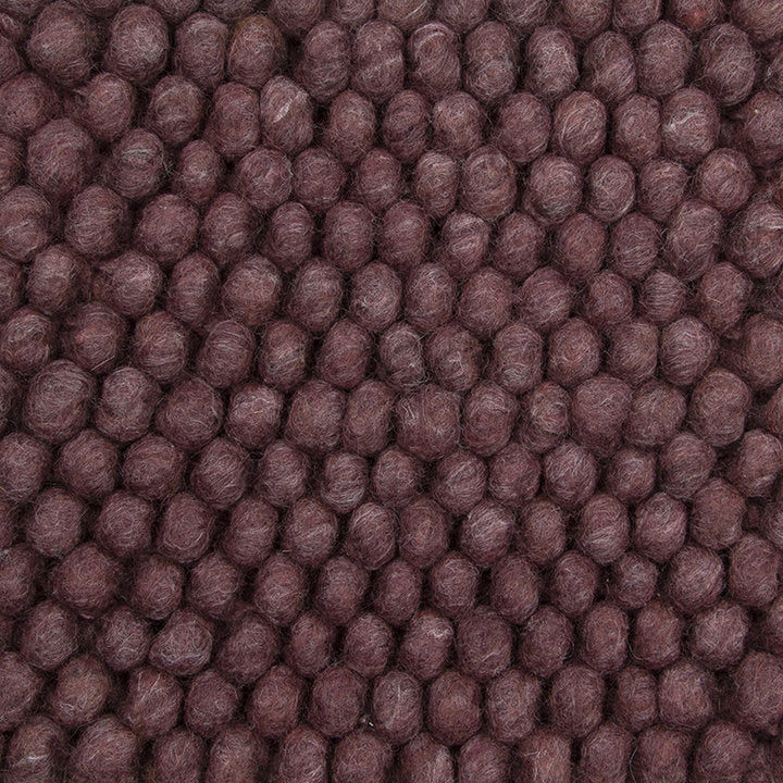Pebbles Red Mahogany Wool Hand Woven Rug