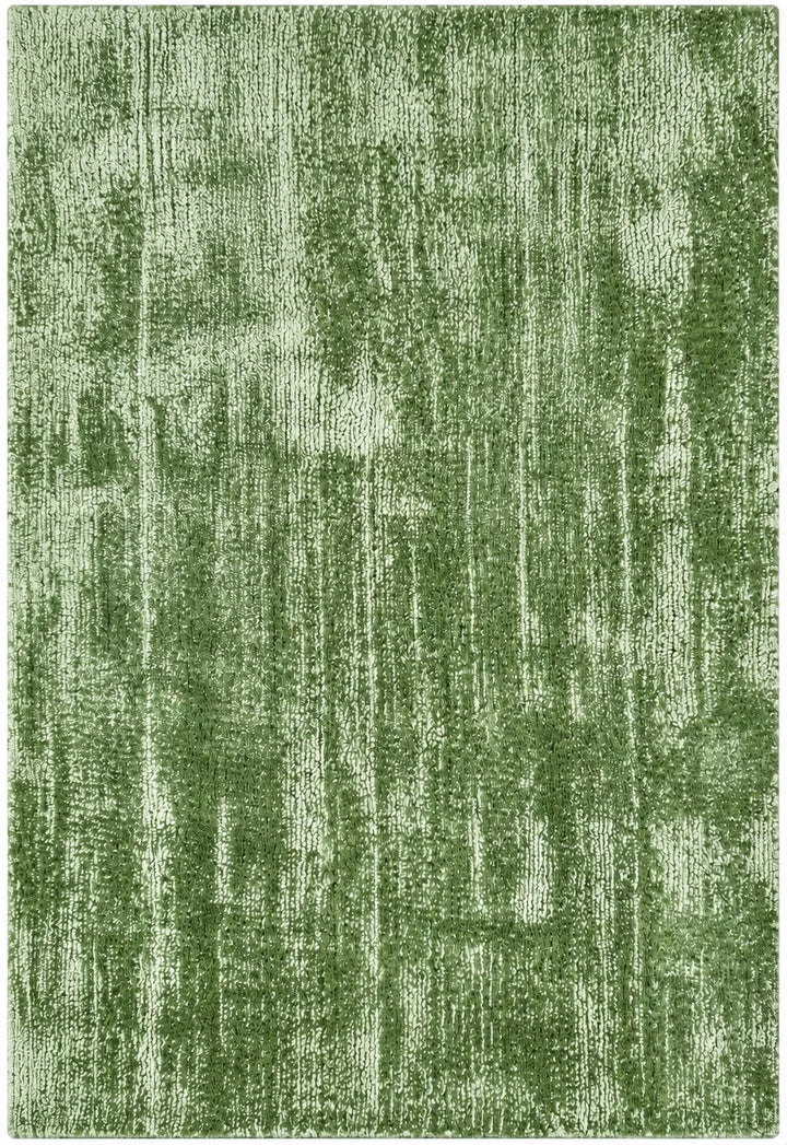 Amora Blade Green Handloom Rug – 100% Viscose