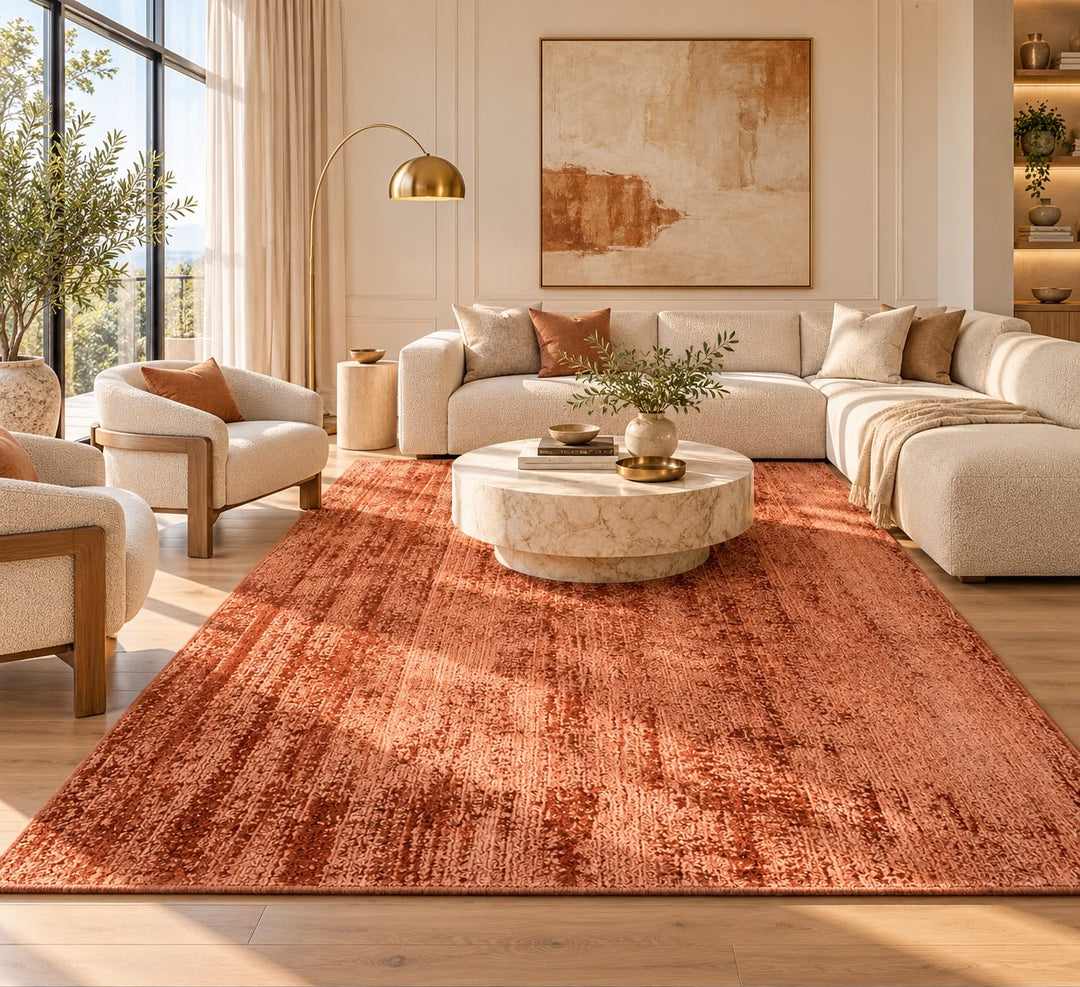 Amora Blade Rose Handloom Rug – 100% Viscose