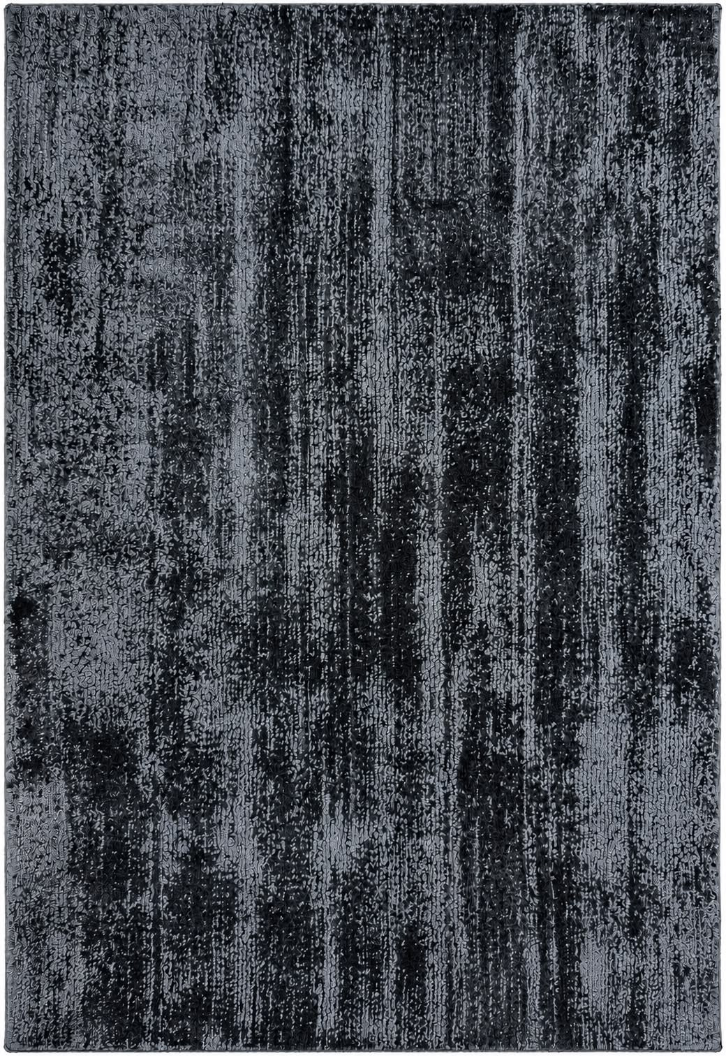 Amora Blade Dark Navy Handloom Rug – 100% Viscose