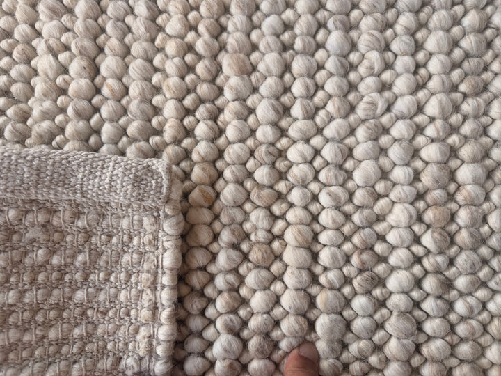 Nirvana Cherry Chalk Hand Woven Wool Rug