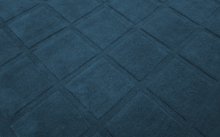 Forma Modern Rug 100% Wool Blue Color Hand Tufted Rug