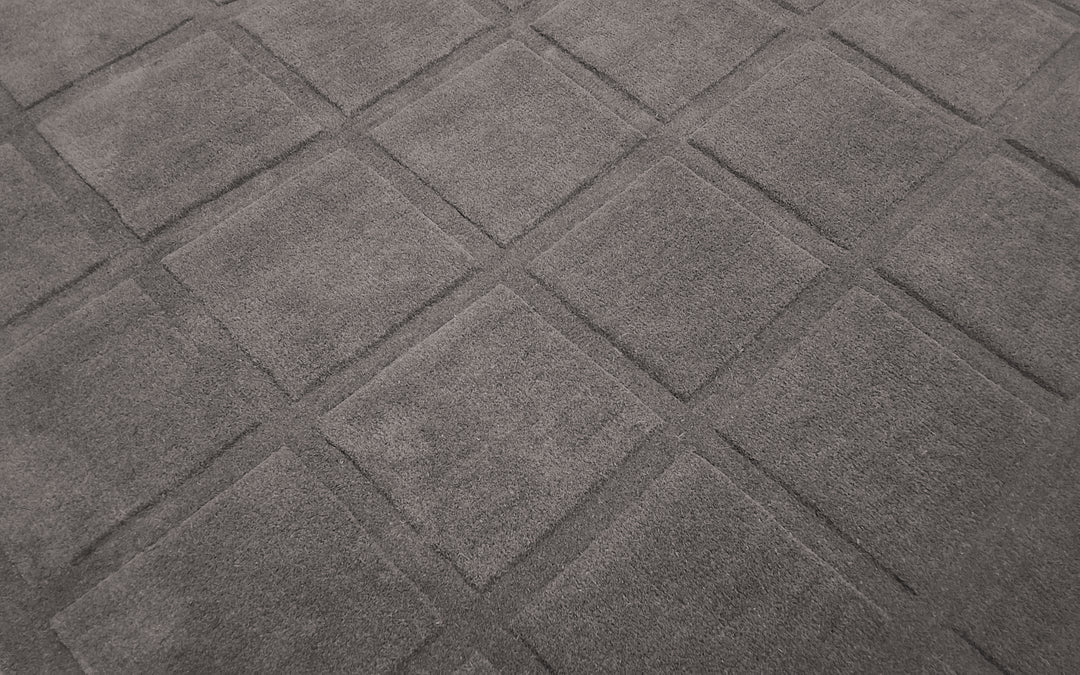 Forma Modern Rug 100% Wool Grey Color Hand Tufted Rug