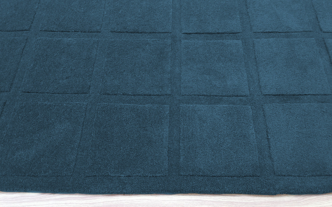 Forma Modern Rug 100% Wool Blue Color Hand Tufted Rug
