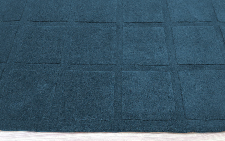 Forma Modern Rug 100% Wool Blue Color Hand Tufted Rug