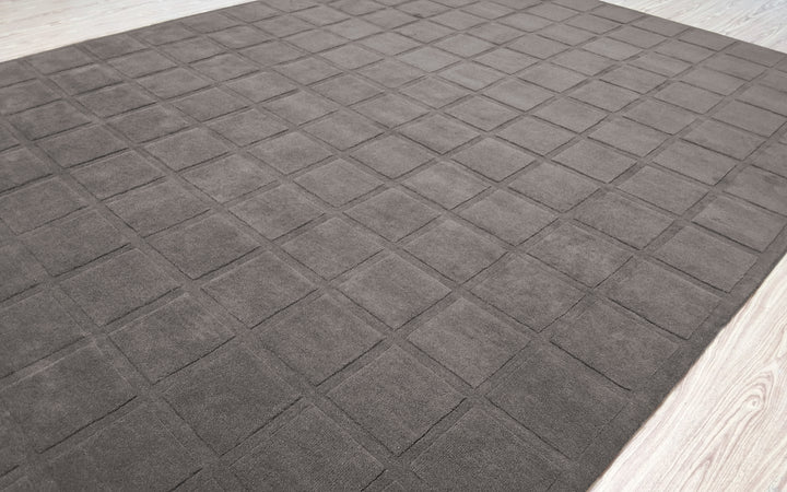 Forma Modern Rug 100% Wool Grey Color Hand Tufted Rug