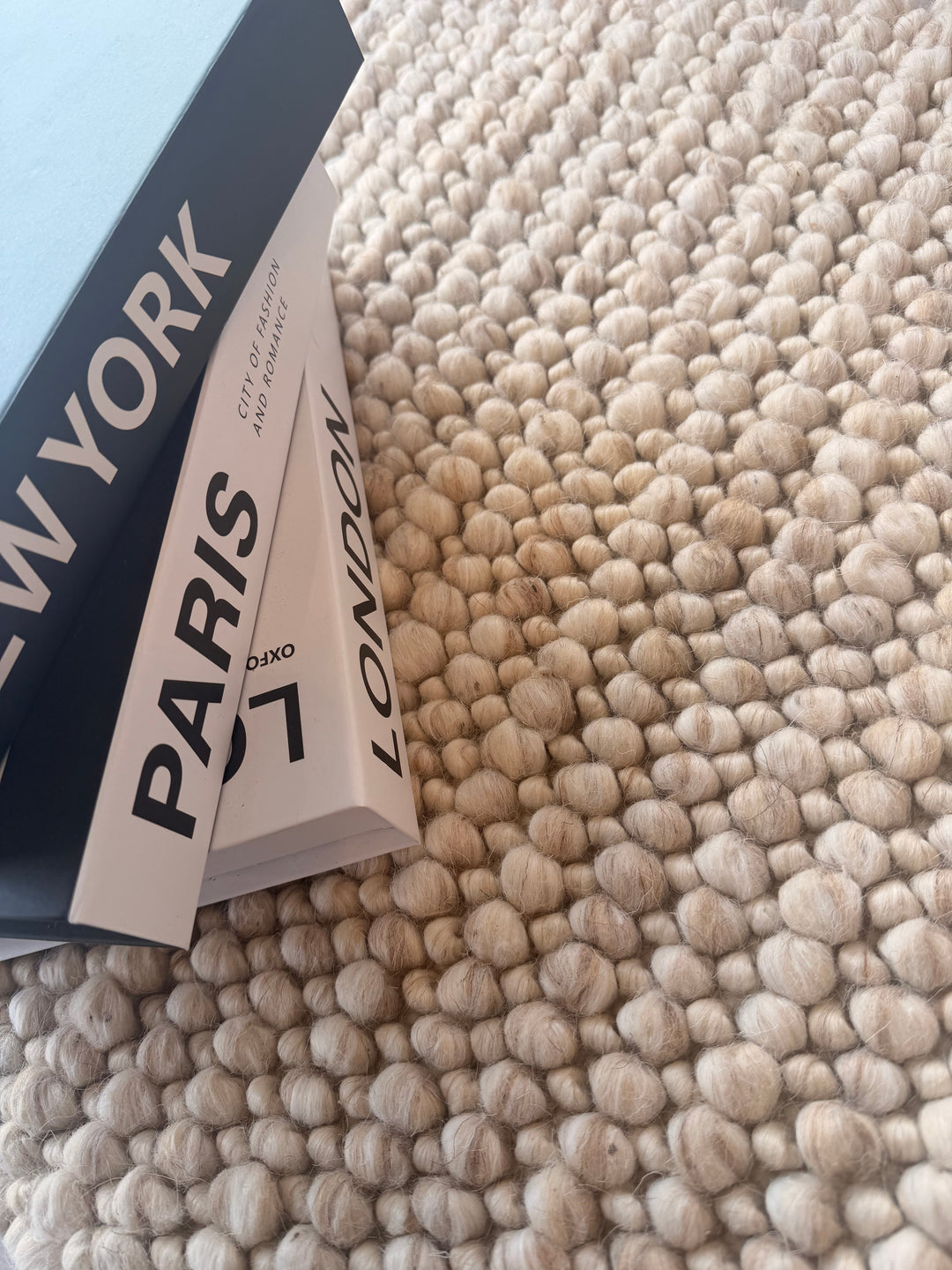 Nirvana Cherry Chalk Hand Woven Wool Rug