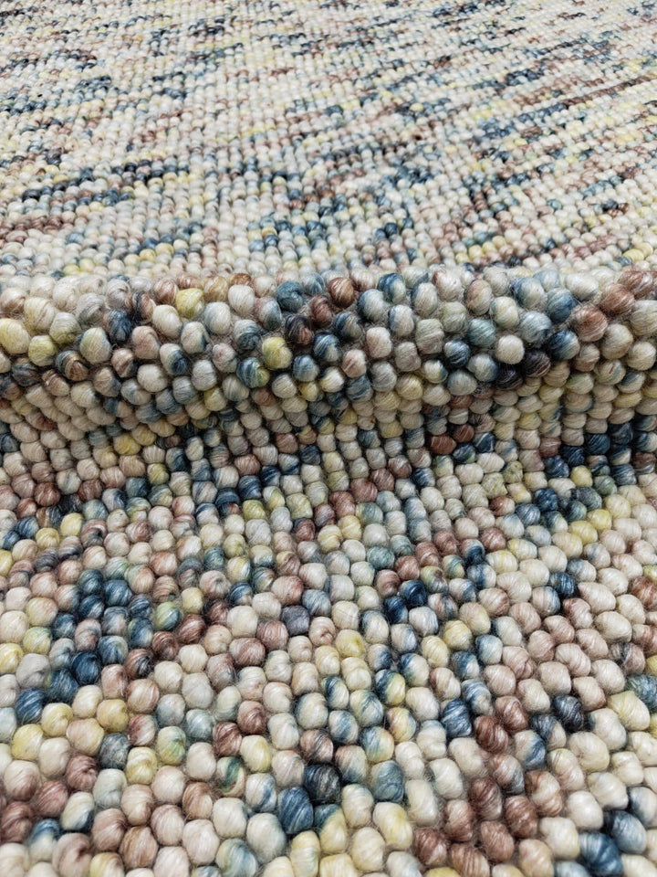 Pebbles Harmony Multicolor Hand Woven Wool Rug