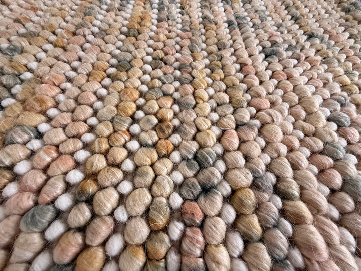Pebbles Cherry Earth Mix Hand Woven Wool Rug