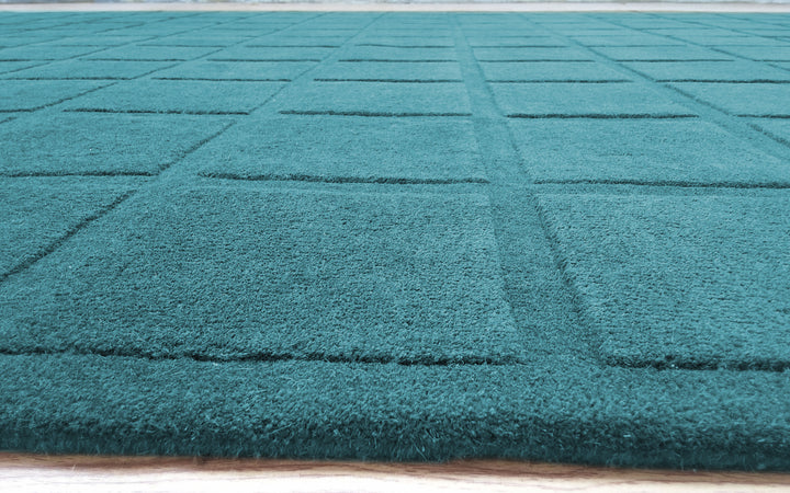 Forma Modern Rug 100% Wool Ocean Breeze Color Hand Tufted Rug