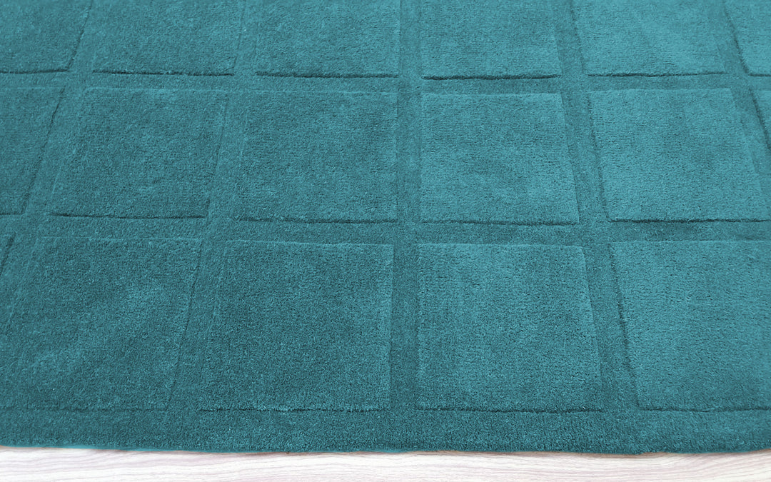 Forma Modern Rug 100% Wool Ocean Breeze Color Hand Tufted Rug