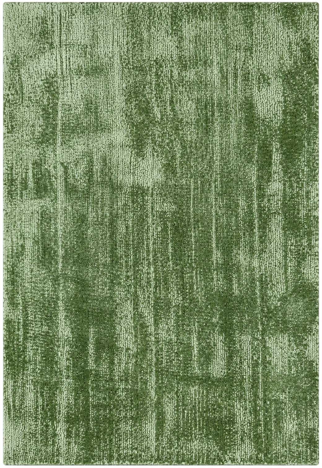 Amora Blade Green Handloom Rug – 100% Viscose