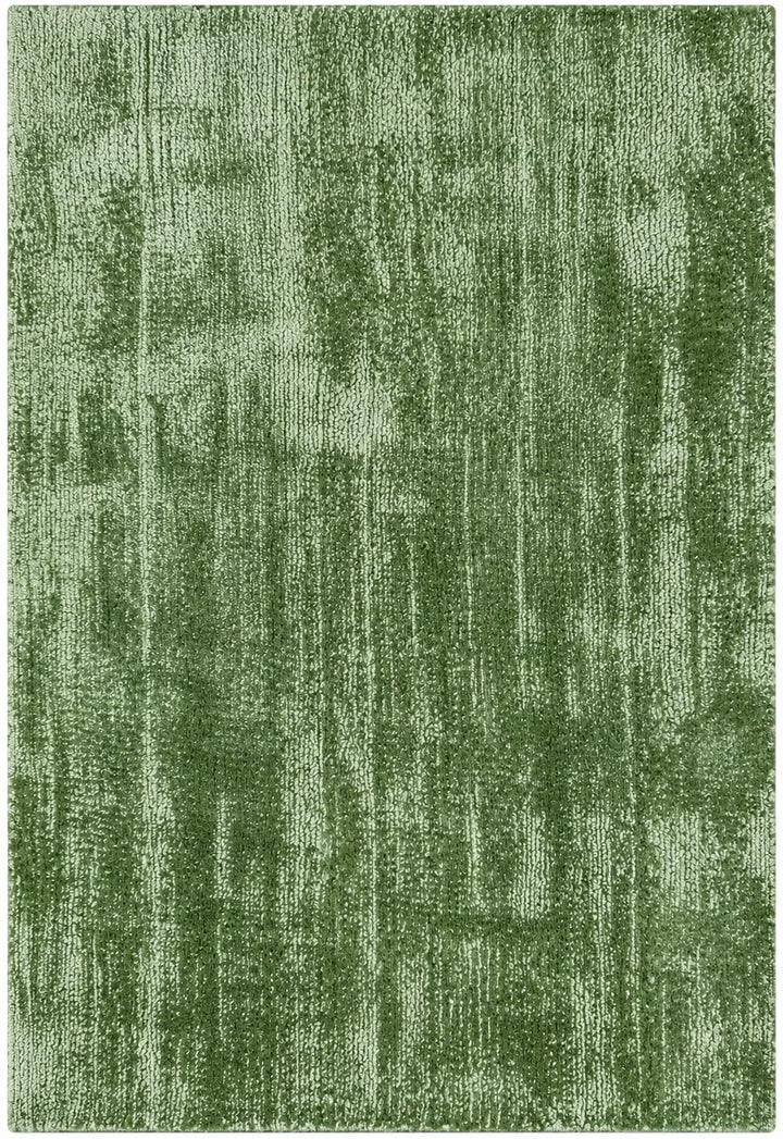 Amora Blade Green Handloom Rug – 100% Viscose