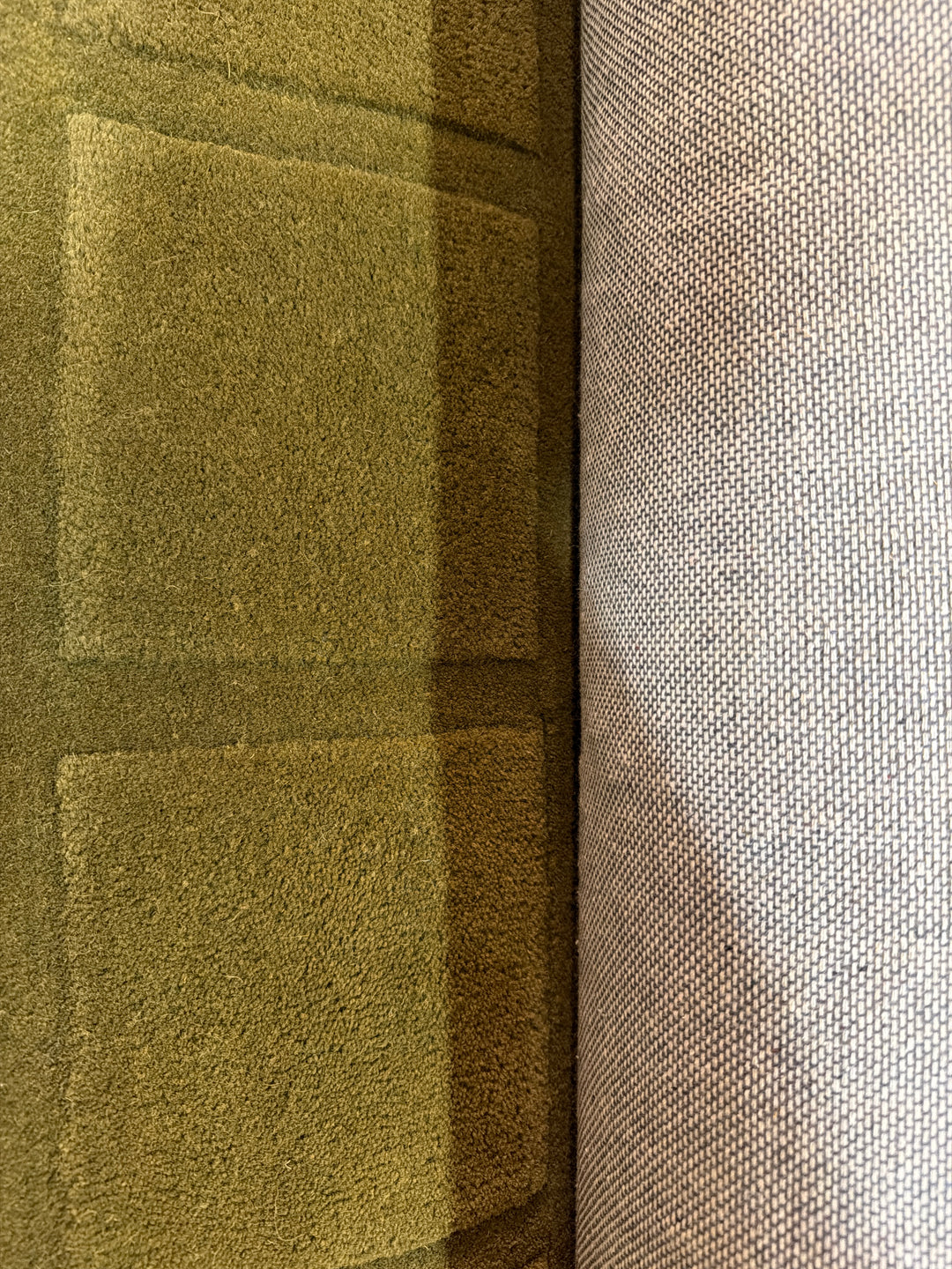 Forma Modern Rug 100% Wool Olive Taupe Hand Tufted Rug