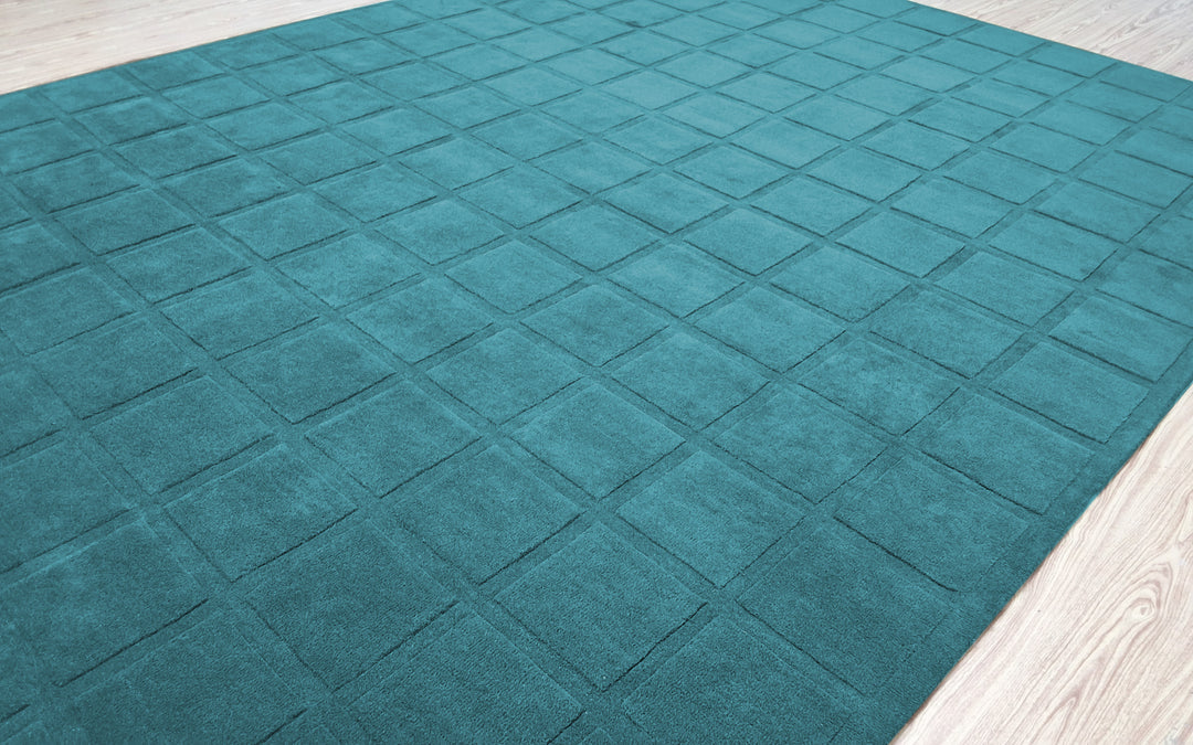 Forma Modern Rug 100% Wool Ocean Breeze Color Hand Tufted Rug