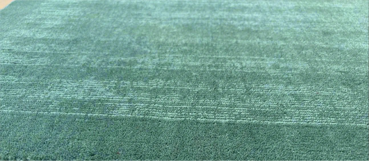 Crimson Bloom Emerald Green 100% New Zealand wool Rug
