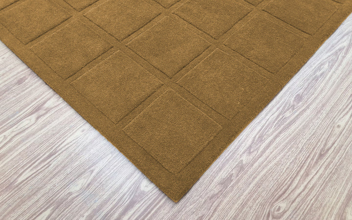 Forma Modern Rug 100% Wool Olive Taupe Hand Tufted Rug