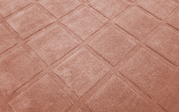 Forma Modern Rug 100% Wool Blush Rose Color Hand Tufted Rug