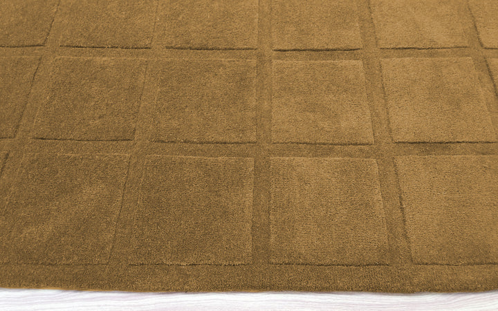 Forma Modern Rug 100% Wool Olive Taupe Hand Tufted Rug
