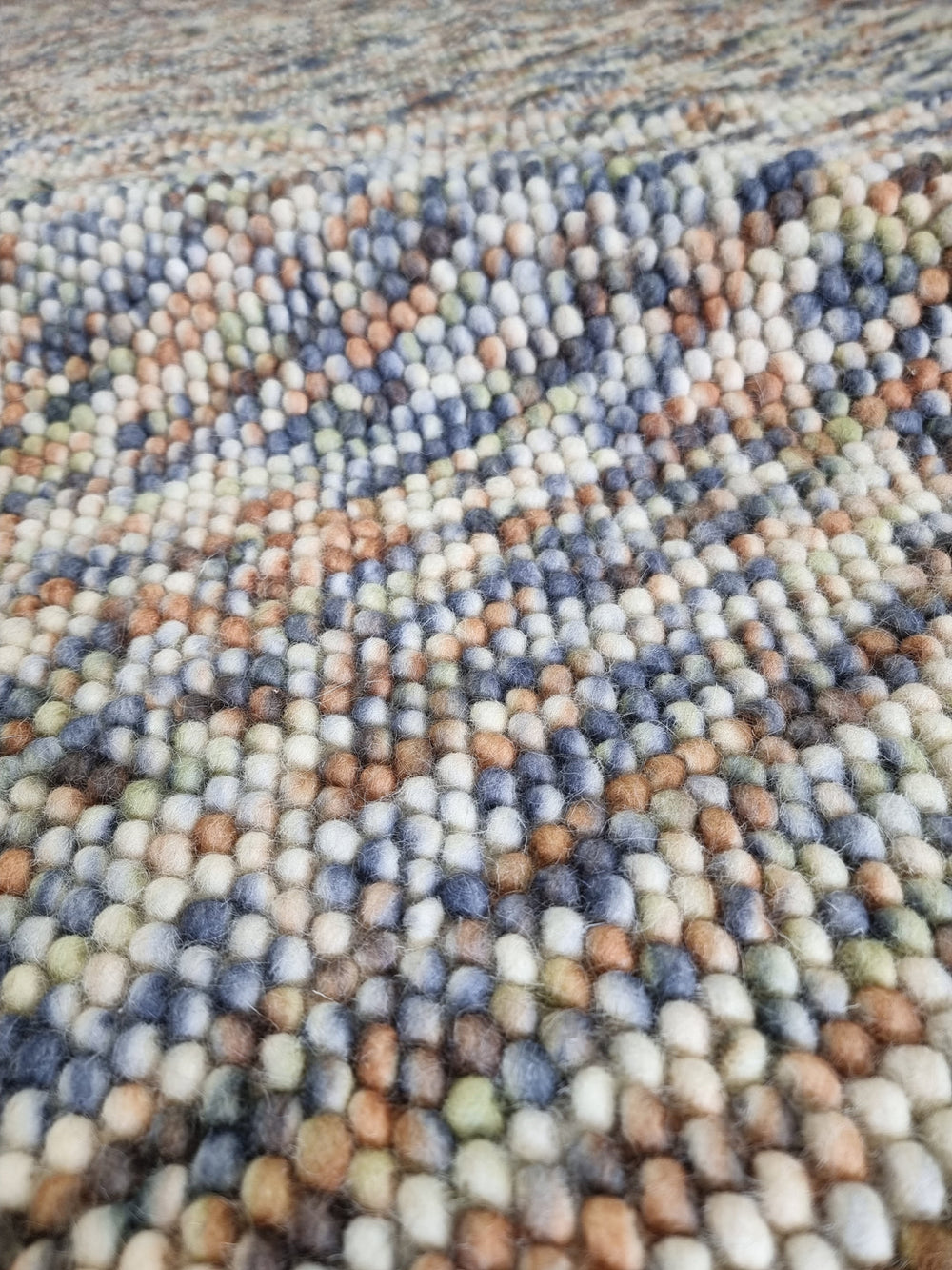 Pebbles Hand-Woven Multi Color Wool and Cotton Blend Rug - Luxurious Rugs
