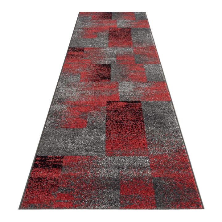 Linden 444 Red Hallway Runner