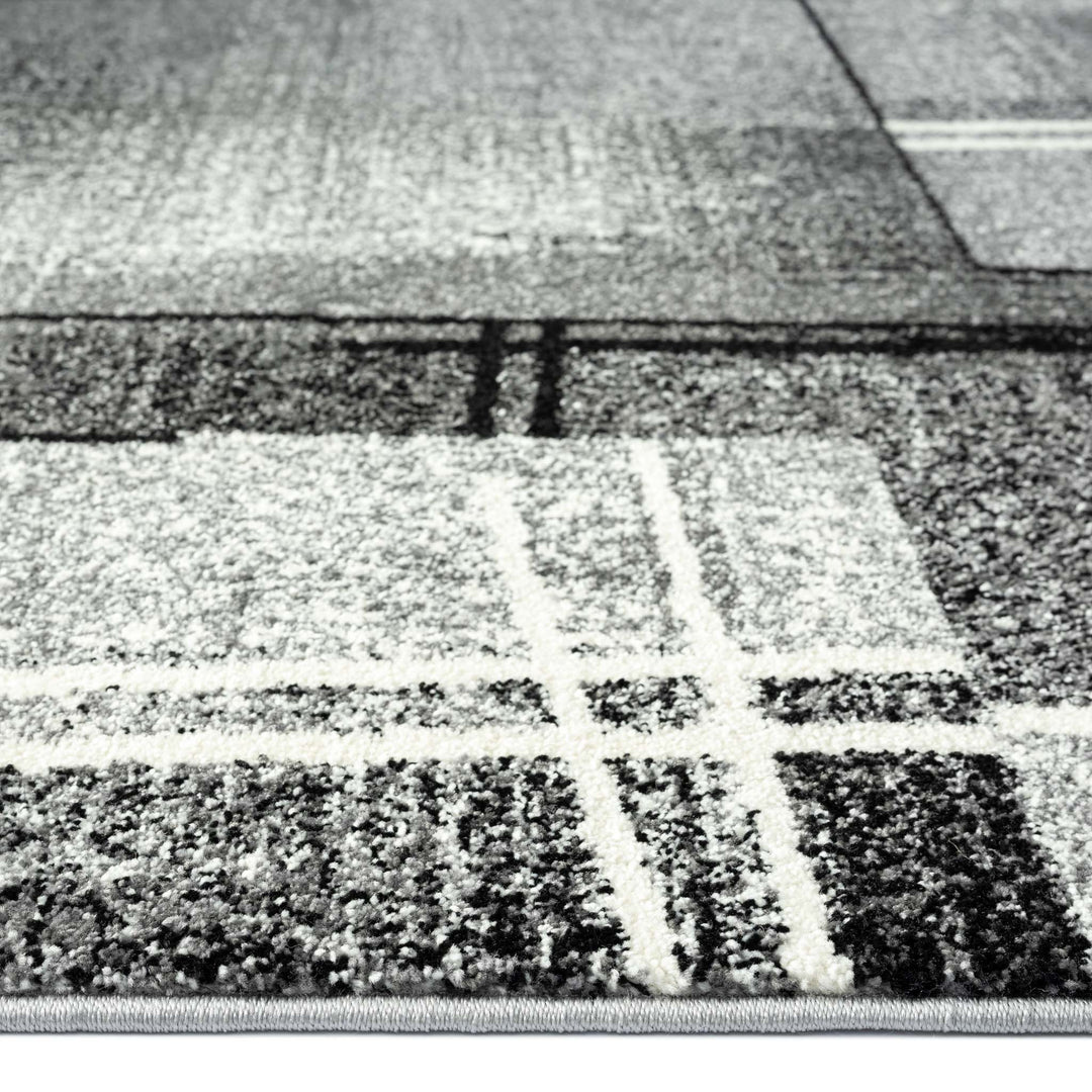 Linden 754 Grey Hallway Runner