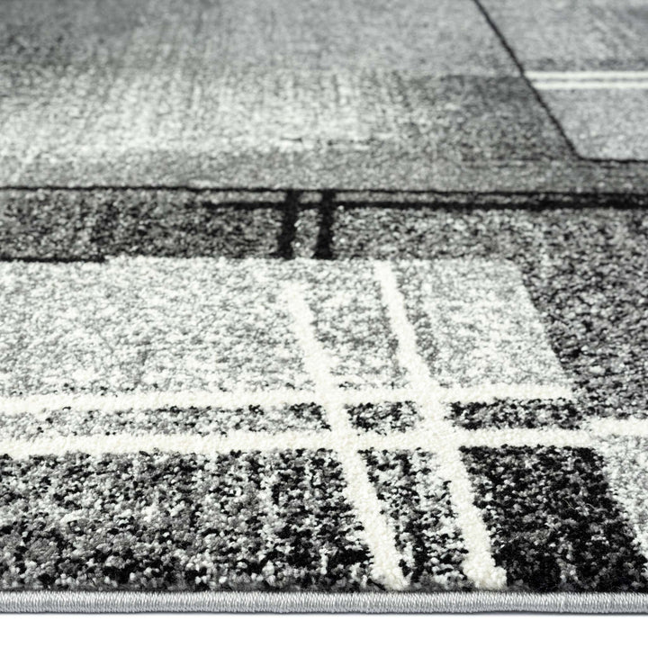 Linden 754 Grey Hallway Runner