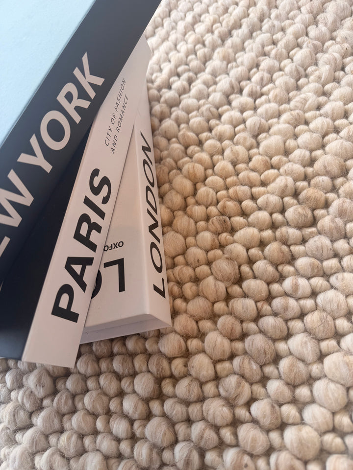 Nirvana Cherry Chalk Hand Woven Wool Rug