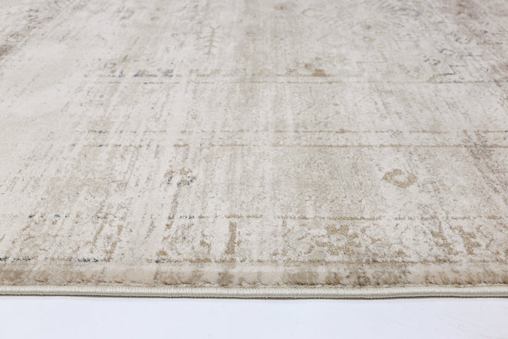 Bohemian Paradise Traditional Beige Blue Rug -04BBLU