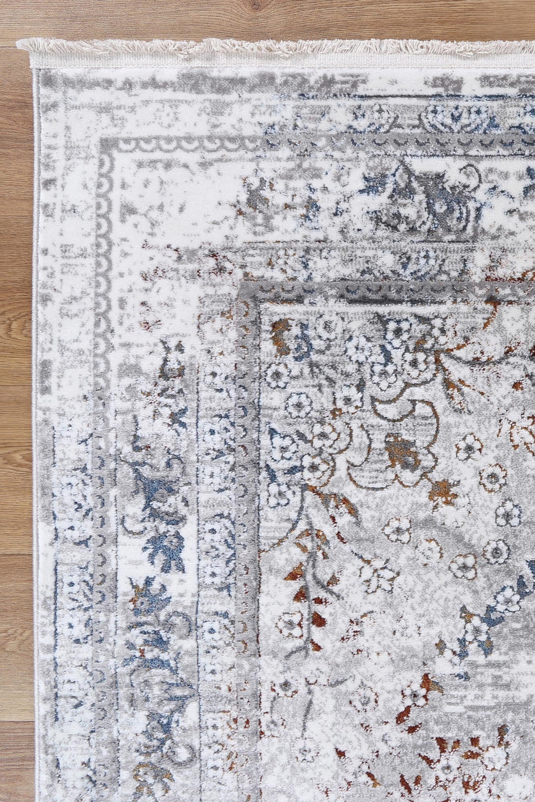 Bohemian Paradise Vintage Medalion Grey Multi Rug - 08GMUL