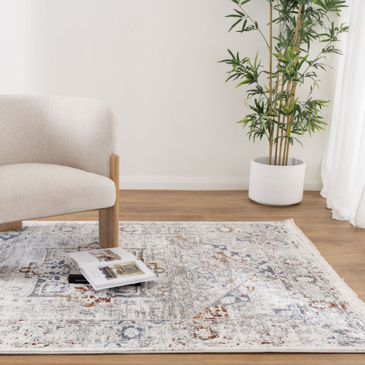 Bohemian Paradise Classic Vintage Grey Multi Rug - 09GMUL